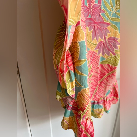 HOT LAVA - PONCHO RUFFLE - TAHITI PINK - S/M - BNWT - Picture 3 of 9